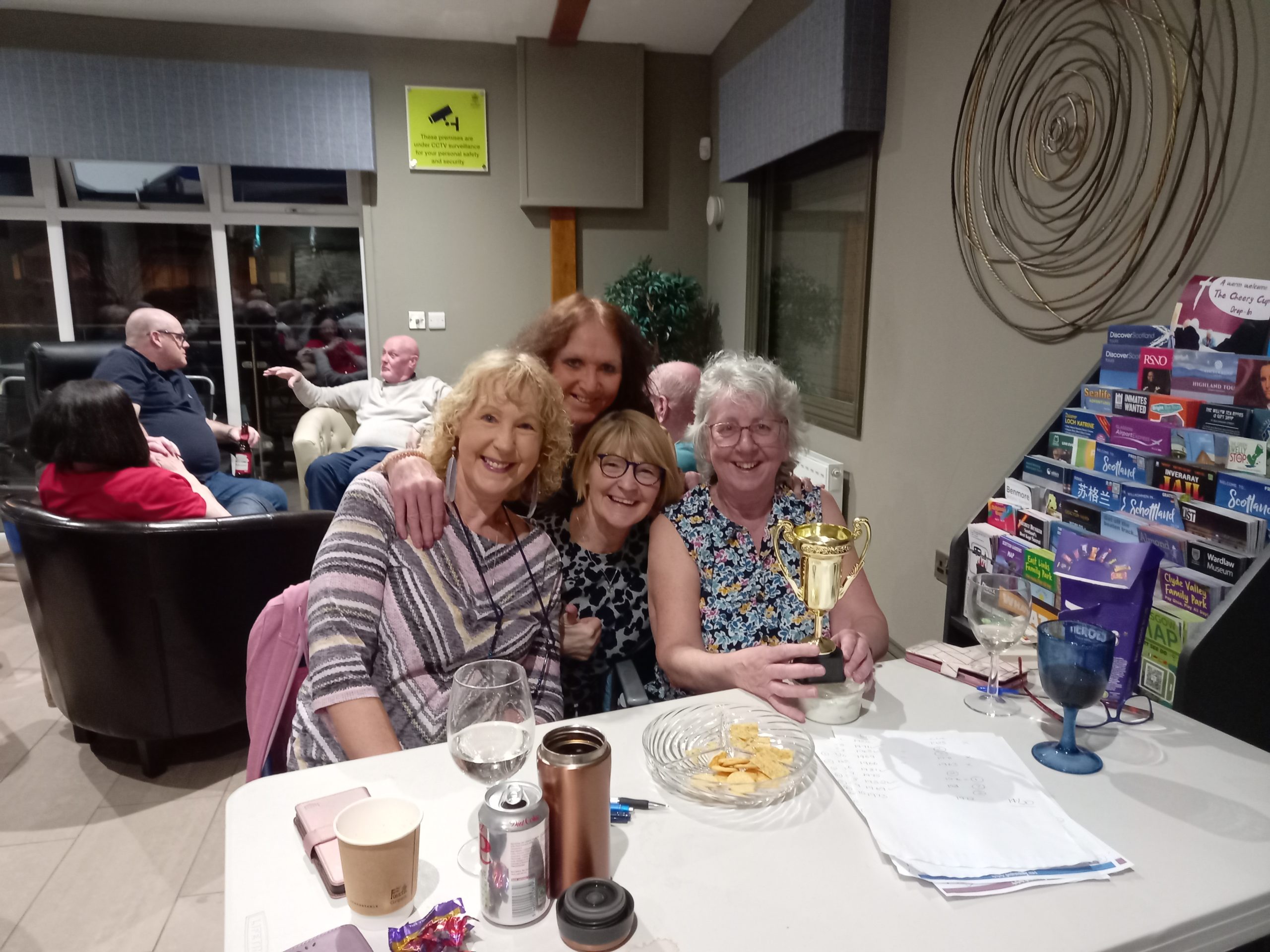 retirement home at quiz night event