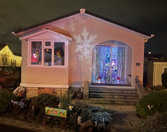 residents christmas lights red deer village