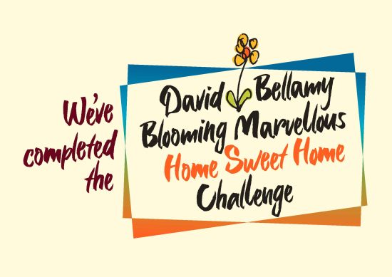 David Bellamy Blooming Marvellous Pledge for Nature "Home Sweet Home" challenge