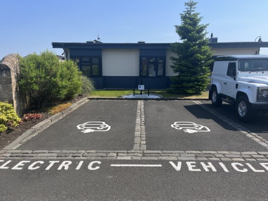 electric vehicle charging points at red deer village